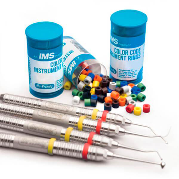 Instrumente mit farbigen Silikonringen